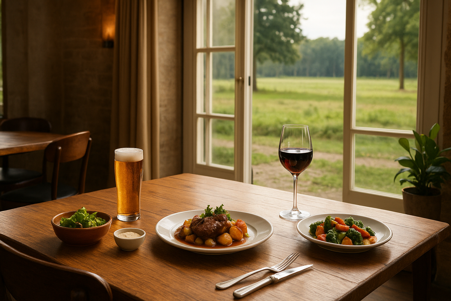 Foto bij Eten bij Heeren van Oranje aan het Mastbos: wat maakt een diner hier de moeite waard?