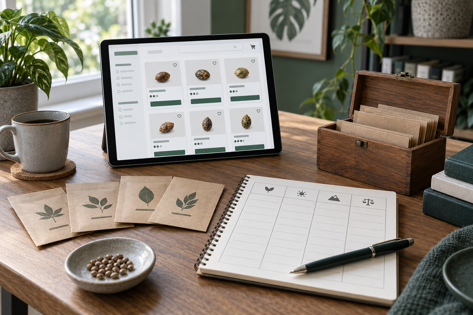 Cannabiszaden vergelijken voor Master of Seeds kennisbank versus seedshop wat gebruik je wanneer